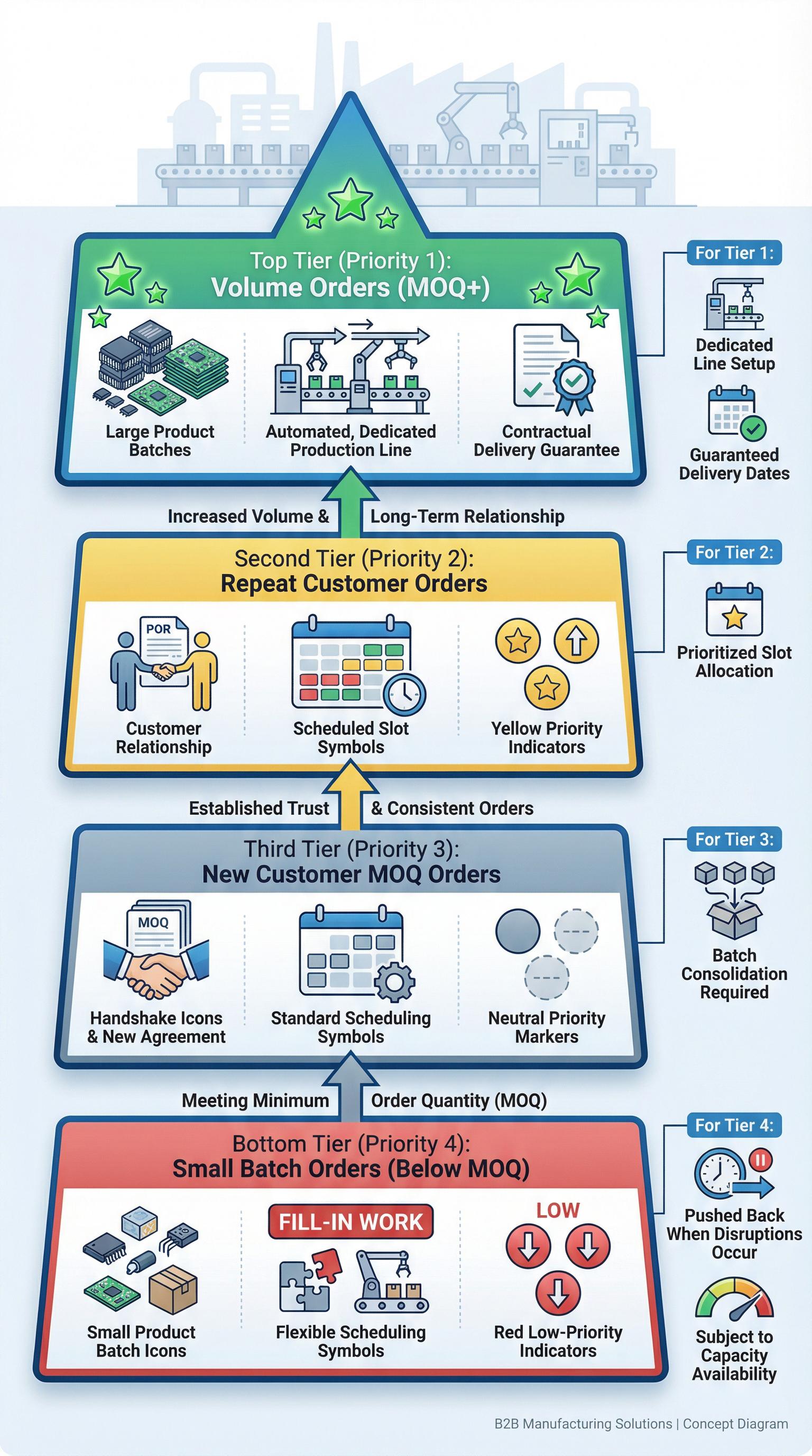 Factory Scheduling Priority Pyramid