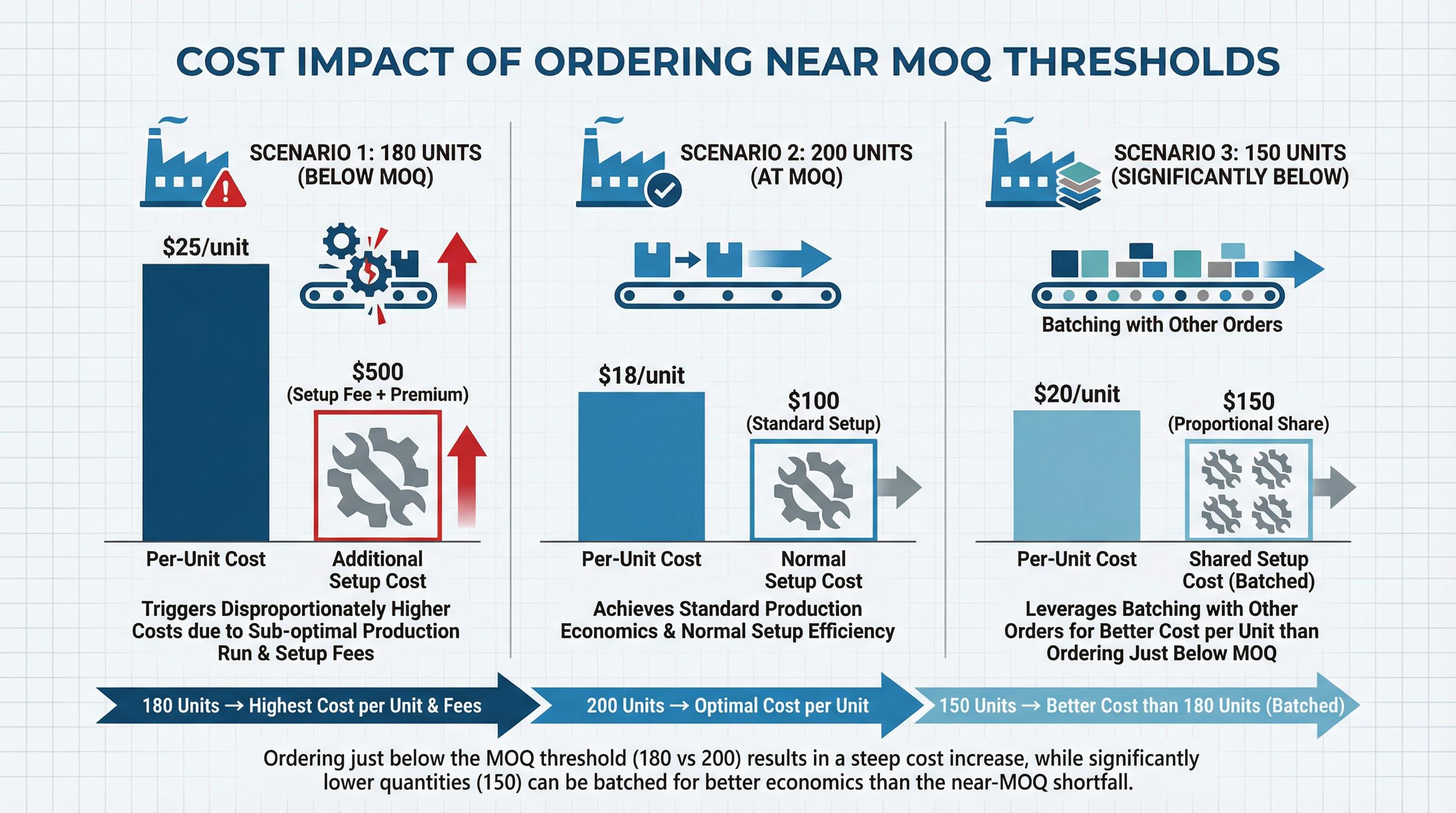Why Ordering Just Below MOQ Often Costs More Than Meeting It