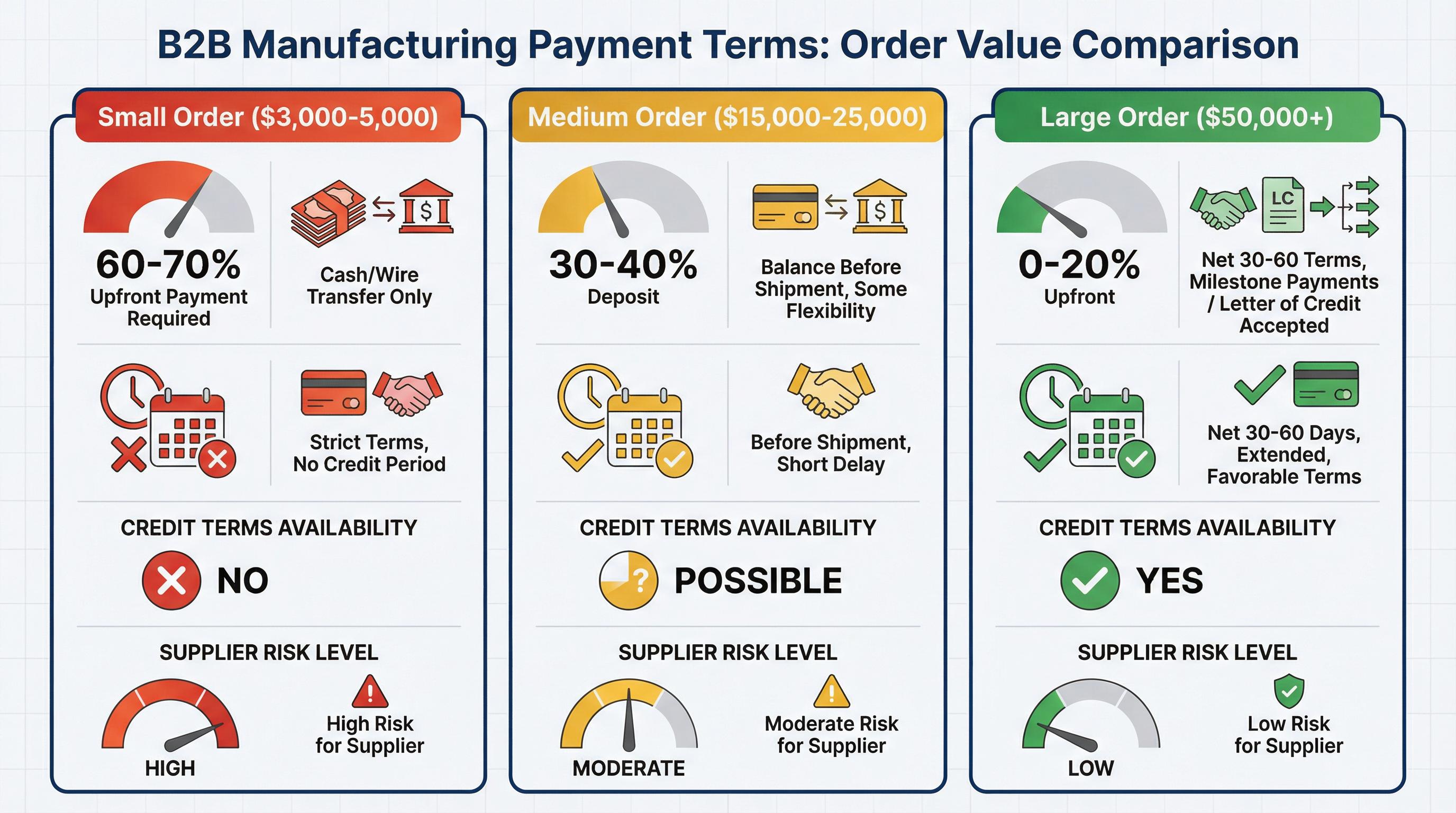 Why Higher Unit Prices Don't Earn Better Payment Terms Below MOQ